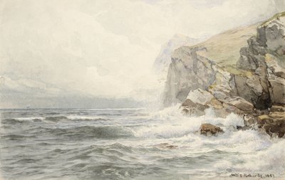 Brandung an Küstenfelsen, 1887 von William Trost Richards